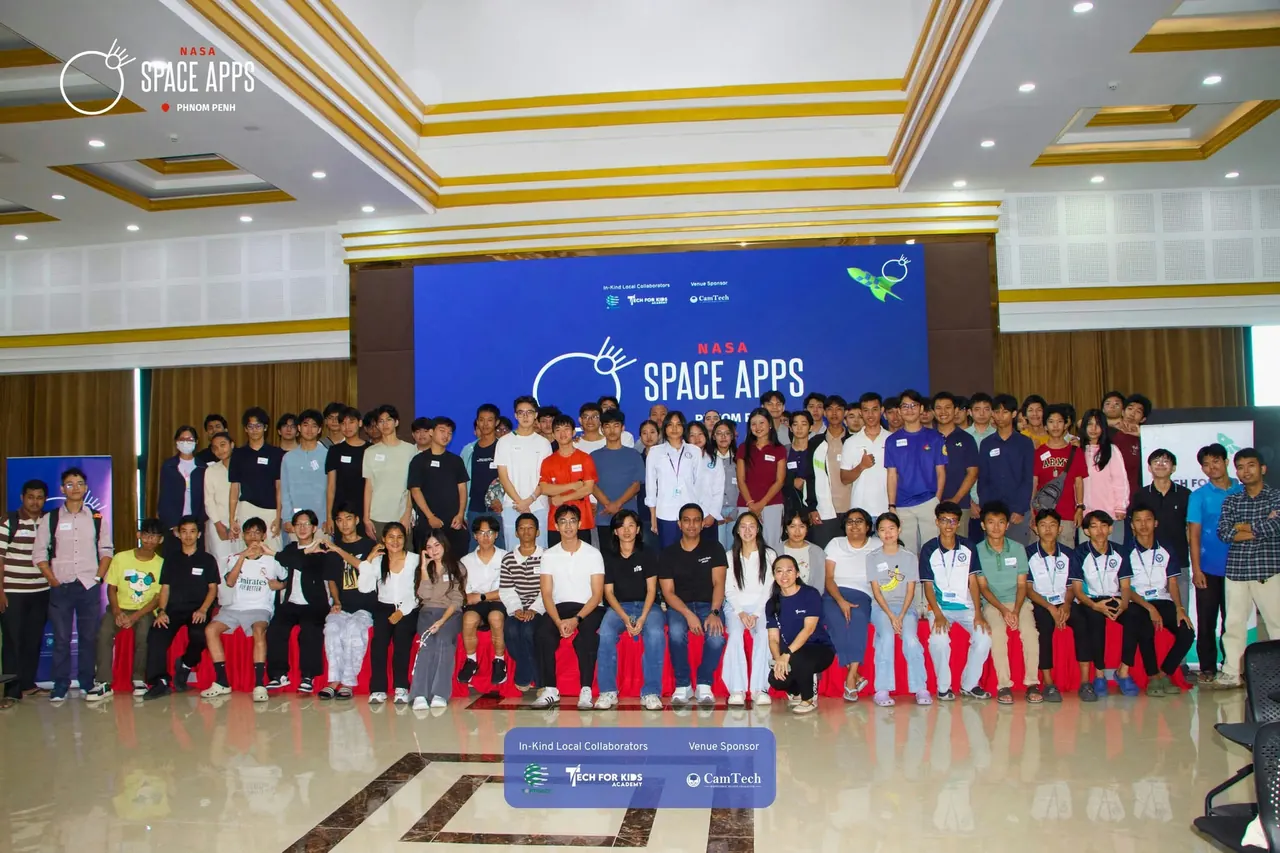 NASA Space Apps Challenge Phnom Penh 2026 delegate group photo